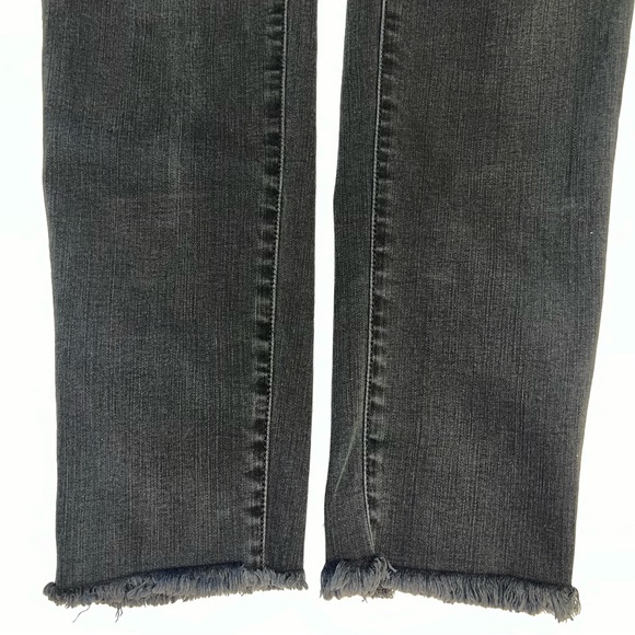 Madewell Washed Black 10” High Rise Raw Hem Skinny Jeans Sz 29T - Picture 9 of 15